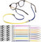 LUCKNIGHT 8 Pack Glasses Chain For Men Women, Sunglasses Lanyard, Glass Holder Strap, Sports Band For Glasses, With Adjustable S Carabiner Small, 70 cm