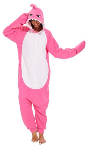 Laahoem Animal Requin Pyjama Unisexe Adulte à Capuche Hommes Femmes Combinaison Costume Cosplay Pyjama