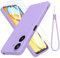 THIYUFUNS Coque pour Xiaomi Redmi 13C 4G (6.74) avec 2 Verre trempé,Silicone Liquide Intérieur Microfibre Etui de Protection Contre Les Chutes Antichoc pour Housse Xiaomi Redmi 13C 4G - Violet