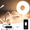INDARUN Nastro LED COB 10 m 384 led bianco caldo 3000 K, WiFi striscia LED 24 V app controllo, striscia luminosa compatibile con Alexa e Google Home, decorazione per la casa, cucina, TV