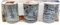Maury's Set di 3 Bicchieri in Vetro per Acqua Design con Motivo di Pesci per un Tocco di Originalità e Stile.