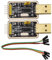Heevhas 3,3V/ 5V USB zu Seriellem TTL Konverter CH340G UART Serielles Adapter Module Adaptermodul Debug-Kabelkomponenten mit Jumperkabel (2 Stück)