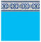 PISCINEO Liner Piscine 75/100 Bleu foncé - Frise Oxford Dia 5.50m H 1.20m