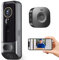 2K Full HD Wireless Video Doorbell Camera,Security Ring Doorbell with 190° Wide-Angle Field of View,Voice Changer & Message,PIR Motion Detection, Night Vision,2-Way Audio,2.4G WiFi,Indoor Chime