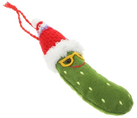 Pendentif Banane Vert en Tissu Chapeau, Modèle C R-c72