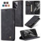 owlhold Hülle Xiaomi Redmi Note 12 Pro+ 5G/Note 12 Pro Plus Klapphülle Premium Lederhülle Weiches Vintage-Nubukleder Faltbare Ständer Schutzhülle Kartenfach Handyhülle Note 12 Pro Plus 5G -Schwarz