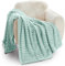 GC GAVNO CAVAILIA Fleece Throw Blanket | Soft Fluffy Throws For Sofas, Bed, Settee, Couch | Extra Warm Large Blanket Throw | Easycare, Anti Allergic | Double 150x200 Cm | Duck Egg