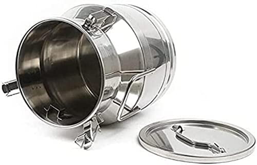 Générique Bidon à Lait en Acier Inoxydable/Pot à Produits laitiers/cruche fourre-Tout, Baril d'huile, bidon à thé pour Le Stockage et Le Transport de thé, de céréales et d'huile, 60 L