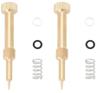 EMSea 2 Pezzi Vite Per Miscela Aria Carburante Carburatore Compatibile Con Mikuni VM22 Compatibile Con YBR 125 M6x0,5 Lunghezza 42 Mm Per Officine Di Riparazione Moto Da Corsa O Competizioni