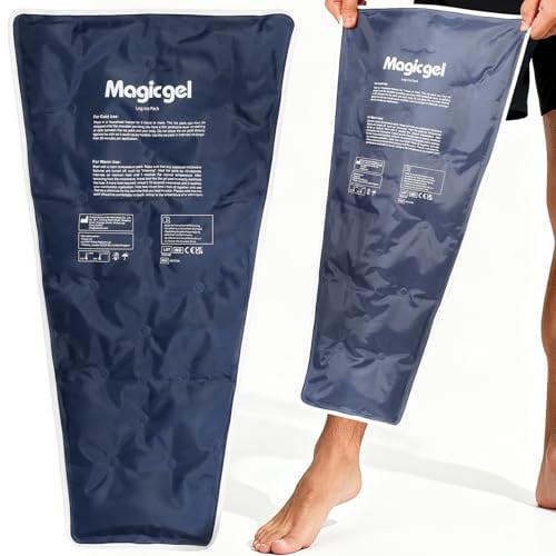 Magic Gel Großes Kühlpads Gel Kühlkissen Ice Pack - Kühlpacks Kühlkissen für Bein - Kühlakku Groß Kühlgelkissen - Grau