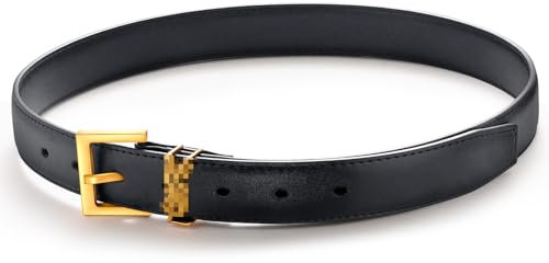Nyunyuma Damen Gürtel Leder,Ledergürtel Damen,Verstellbarer Gürtel Damen-100