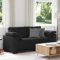 vidaXL Zweisitzer-Sofa Schwarz 140 cm Samt, 2-Sitzer-Sofa, Couch, Wohnzimmer-Sitzmöbel, Sofa, gepolstertes Sofa, Wohnzimmersofa, 2-Sitzer-Couch