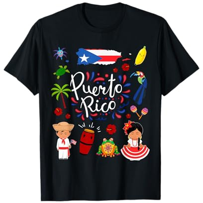 Puertoricanische Kultur, Outfit-Idee, Flagge von Puerto Rico, Kinder T-Shirt