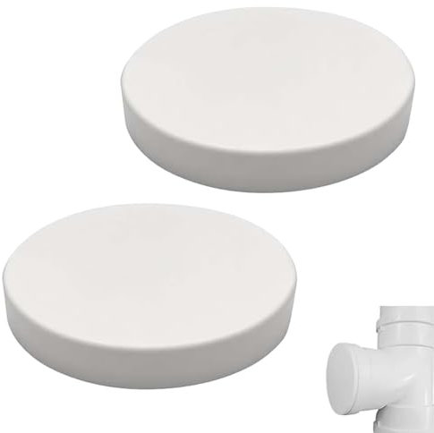 SULIUDAJI 2 Stück Rohrabdeckung Lüftungsrohr Abdeckung Rohrstopfen Dn 110 - Stopfen Muffenstopfen Für Abflussrohr Kg Rohr Dn 110, Rohr Deckel Kaminabdeckung Für Ht Rohr