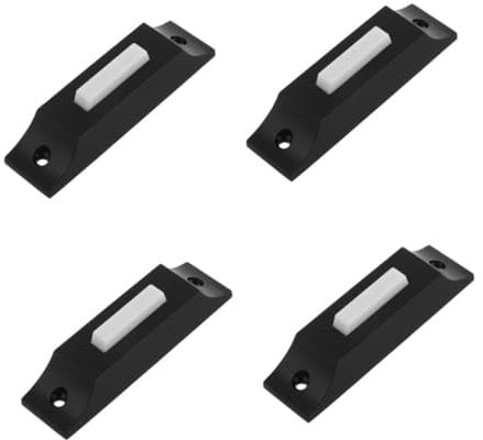 Warmhm 4pcs Retro Doorbell Doorbells for Home Store Door Entry Bell Replacement Doorbell Ring Doorbell Button Replacement Door Bell Switch Outside Front Door Bell Ornaments Plastic Black
