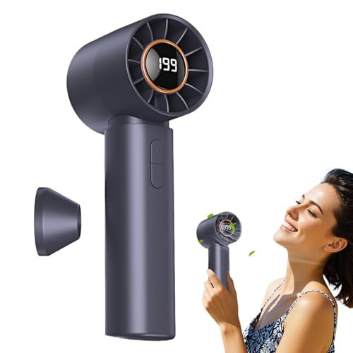 Small Fan | Small Personal Fan with Turbo Tech | Powerful High-Speed Motor, Type-C Rechargeable Cool Gadgets for Home, Outdoor Activities