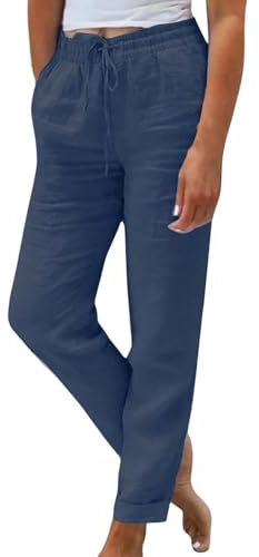 Pantaloni Lino Donna Tute Donne Pantaloni Donna Primavera 2025 Leggins Corti Pantalone Cargo Abito Primaverile Giacca E Trekking Corti Set Leggings Vita Alta Largo Abbigliamento per Pilates