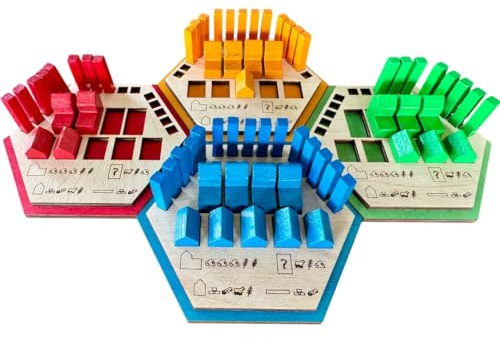 Spielsteinhalter für Spielfiguren von Brettspielen aus Holz inkl. Erweiterung