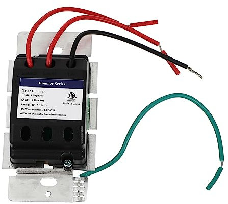 NUOBESTY 600w Variateur De Lumière Domestique Coulissant Variateur Compatible Led Et Halogènes Max