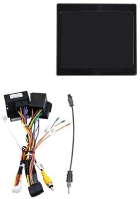 Marco Radio Panel De Fascia De Plástico para Radio De Coche, Marco De Tablero, Instalación De Reproductor Multimedia Android, Compatible con Volkswagen Golf 3 Fascia Marco(Cable canbus)