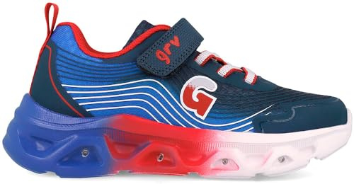 Garvalín 262725 Sneaker, Blau/Rot, 34 EU