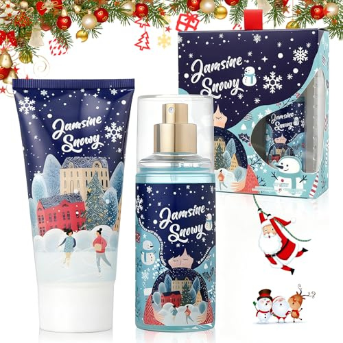 Geschenkset Weihnachten Frauen, Körperpflege Frauen Geschenkset Enthält Körperlotionen und Damenparfüm, Pflegende Haut, Aromatherapie-Behandlungen Sind Ideale Weihnachtsgeschenke