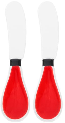DOITOOL 2 pièces Spatule Fromage et Beurre Céramique Multifonction Pratique pour Tartiner Confiture et Fromage à Pâte Molle Outil Léger et Facile Entretien pour Cuisine Quotidienne