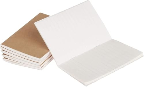 Madeki Nachfüll-Einlagen für Reisetagebuch, kleine Größe (18,8 x 10 cm), liniert, nachfüllbar, für Feldnotizen, Reisen, Skizzieren und Büro, 3 Stück