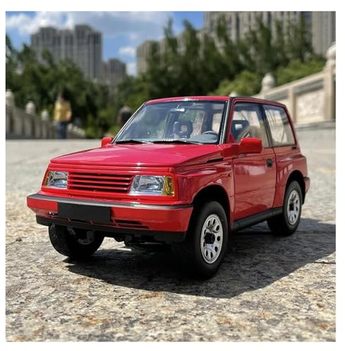 AMYALIN Modellauto Automodell 1:18 Für Suzuki Für Vitara Für Escudo Modellauto Aus Leichtmetall Diecast-Modellauto Offroad-Fahrzeug-Sammlung Modellfahrzeuge(rot)