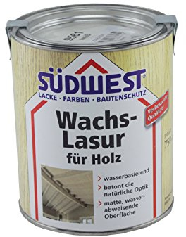 Südwest Wachs-Lasur für Holz Weiß 0,75 Liter