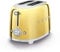 Smeg TSF01GOUK 2 Slice Toaster, Extra Wide Slots, 3 Pre-Set Options, 950W, Gold