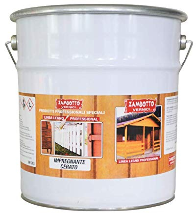 ZAMBOTTO VERNICI Impregnante Cerato A Solvente Per Legno Da 1 A 25 Litri, 101 - Trasparente, 25L