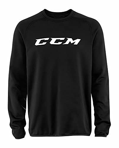 CCM Sweatshirt Locker Room Suit Jacket SR, Schwarz, L