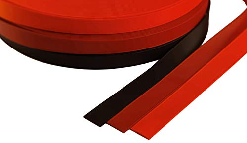 BioThane Meterware, Adjustable Beta, 19 mm breit, ca. 2,3 mm dick, Schwarz