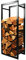 Montixx Holzständer 40CM x 25CM x 102CM Holzregal Holzablage aus Eisen Pulverbeschichtet Gartenunterstand