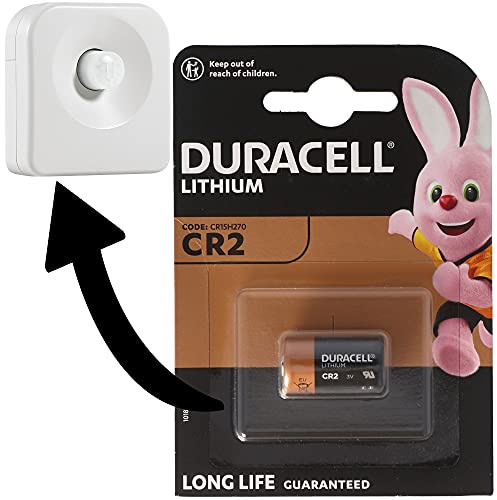 AccuCell Batterie passend für Osram Lightify Motion Sensor Bewegungsmelder 1x Duracell CR2 Lithium Batterie