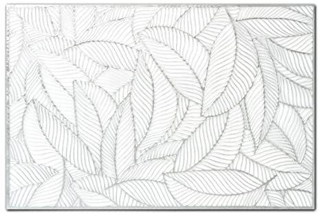 Zeller 27062 Platzset 'Farn', Kunststoff, Silber, ca. 45 x 30 cm