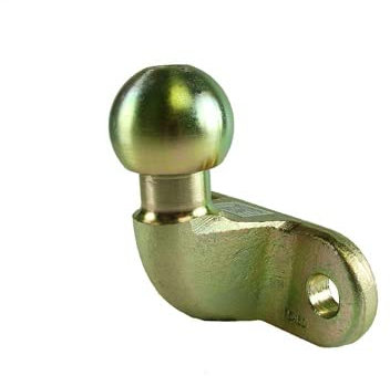 HAFIX Anhängerkupplung Ø 50mm Kugelkopf. Anhängerkupplungskugel Zugmaul für LKW PKW Quad Traktor UVM. Doppelkupplung Stützlast 200kg rechtswinklig in Crhome.