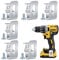 Aoyfuwell6 Pcs Electric Drill Belt Clip Replacement Hooks Clips Tools, Replacement Belt Hooks Clips with 6 Pcs Screws, Compatible with Dewalt Impact 18V MAX Drills Tools Belt Holder Clips