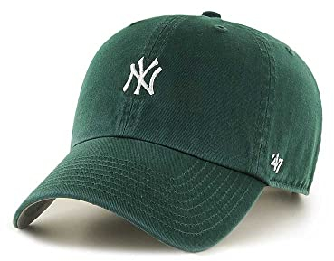 '47 New York Yankees Dark Green Base Runner Clean up Strapback Cap
