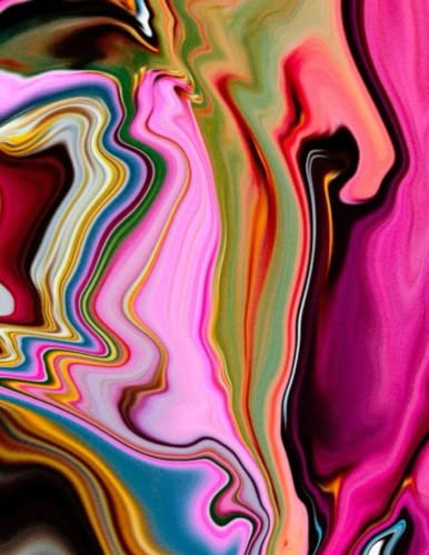 Notebook: Multicoloured Swirl