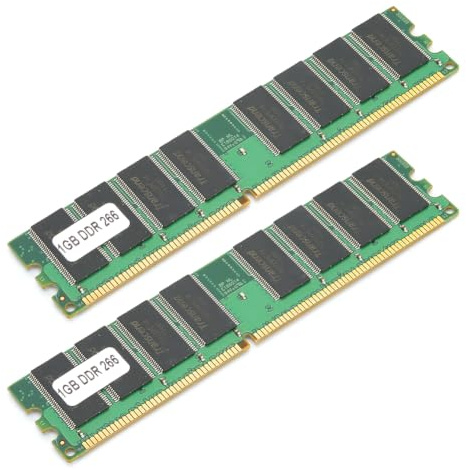 Bewinner DDR-Speicher, 1 GB, 226 MHz, 184-Pin, 2 Stück | Doppelseitig, 16-Korn, Voll kompatibel, Für Desktop-Computer
