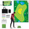 Golfmatte Game Set - Mini Golf Home Set Casual Golf Spiel Mat Tragbare Golf Abschlagmatte Golf Chipping Game Golf Trainingshilfen für Indoor Outdoor Garten