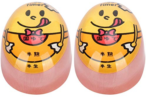 2 Pcs Egg Timer Sensitive Hard & Soft Boiled Color Changing Indicator Tells When Eggs are Ready Kitchen That Changes Colors Done, Perfect for Boiling Eggs