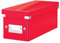 Leitz WOW Storage Box, Red Storage Box, Click and Store Range, 60410026
