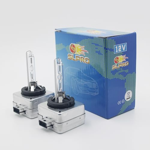 LLCTOOLS - D1S Xenon Brenner HID Scheinwerferlampe mit 6000K Kaltweißes Licht & 35W High Power - Premium Autozubehör & Tuning für Abblendlicht & Fernscheinwerfer mit E-Prüfzeichen im 2er Set