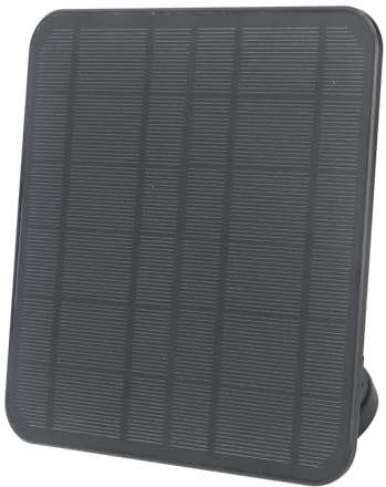 Solarpanel für Ring Spotlight Cam für Stick Up Cam, 12 W Schnelles Aufladen, Wetterfestes IP65-Solarladepanel, Verstellbares, an der Wand Montiertes Solarladegerät für