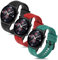 Xisair 3 Cinturini Compatibili con Honor Watch GS 4/4Pro/3i/3 - Braccialetto in Silicone Sport Confortevole e Traspirante per Uomini e Donne