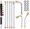 Qbkohphifm 4000psi Pressure Washer Extension Wand Kit with Nozzle Power Washer for Roof Cleaning Car Wash Easy to Use