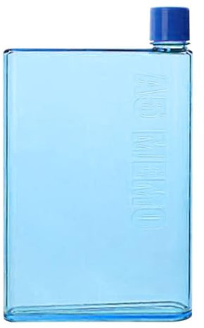 Zuasdvnk Bouteille d'eau pour porte-monnaie, portable A5 A6 en carton, bouteille pour ordinateur portable, 350 ml/420 ml, écologique, sans BPA, pour les activités scolaires en plein air, la salle de